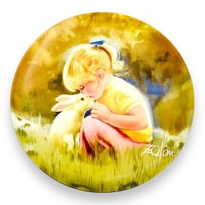 Wall art by Donald Zolan Tender Moments Collectors Plate Vintage Wall Decor